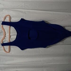 Like New Shein Royal Blue Cutout Bodysuit XL